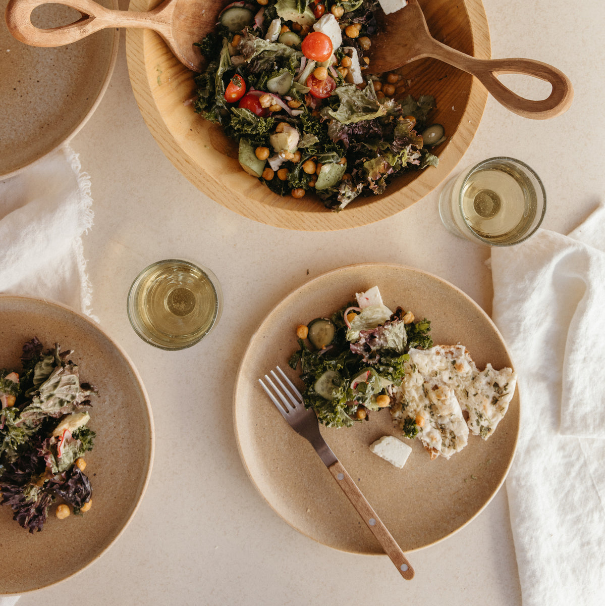 Grey Stoneware Salad Plate Casa Zuma