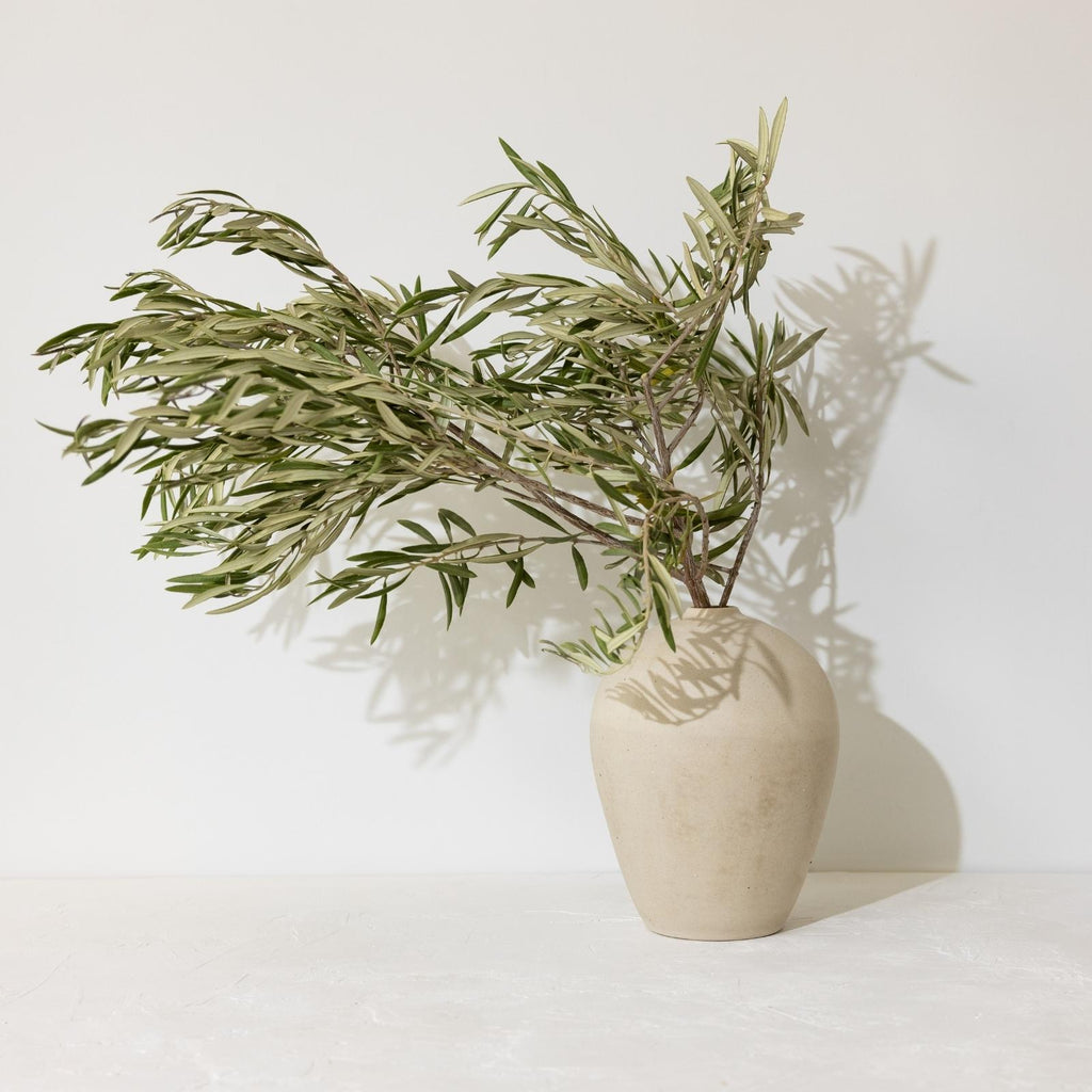 tapered vase with branches