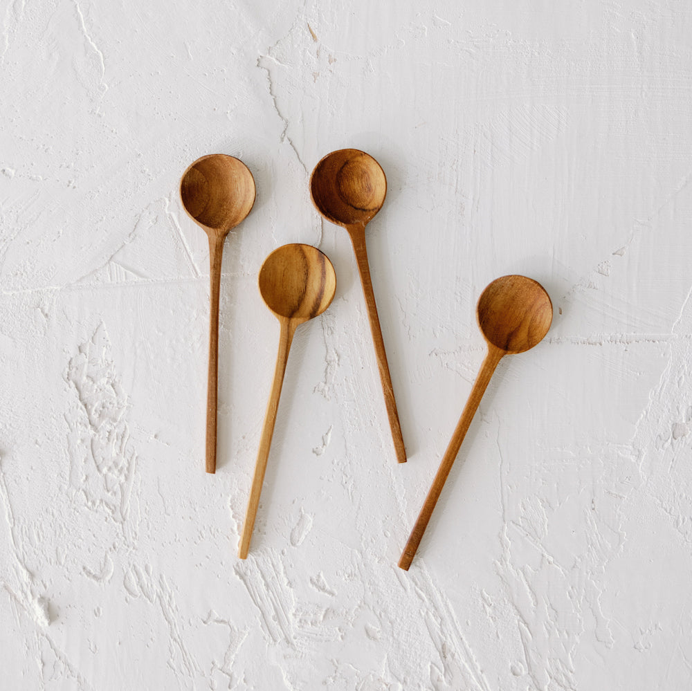 wooden salt spoons
