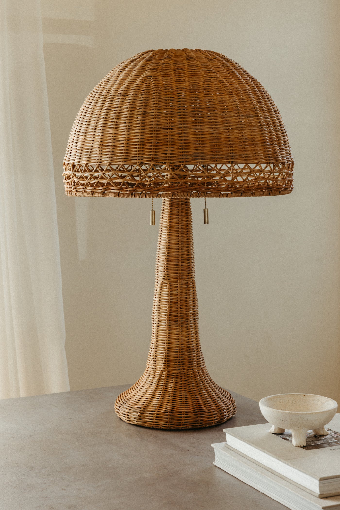 Augusta Rattan Table Lamp | Casa Zuma