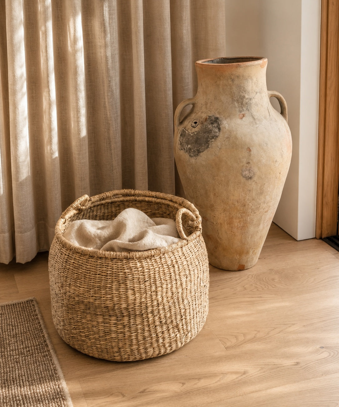 Loma Storage Basket | Handwoven Seagrass Basket – Casa Zuma