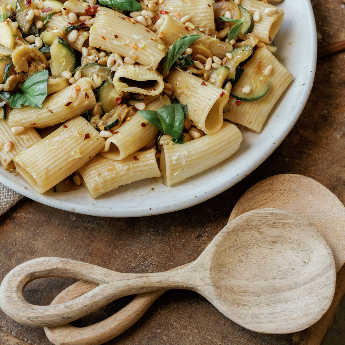 Wooden Serving Spoons - Mango Wood Serving Utensils