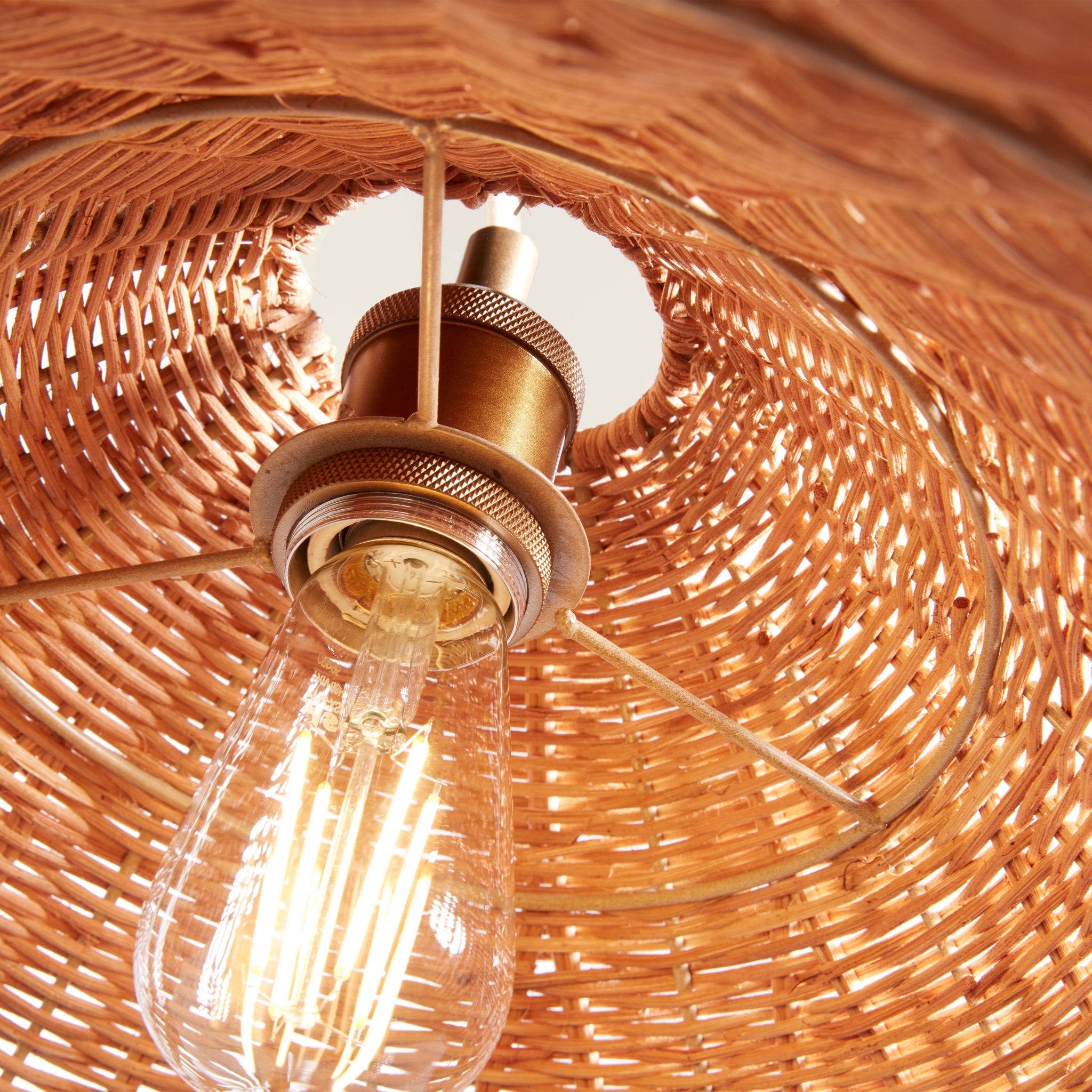 Maude Rattan Scallop Pendant Light – Casa Zuma