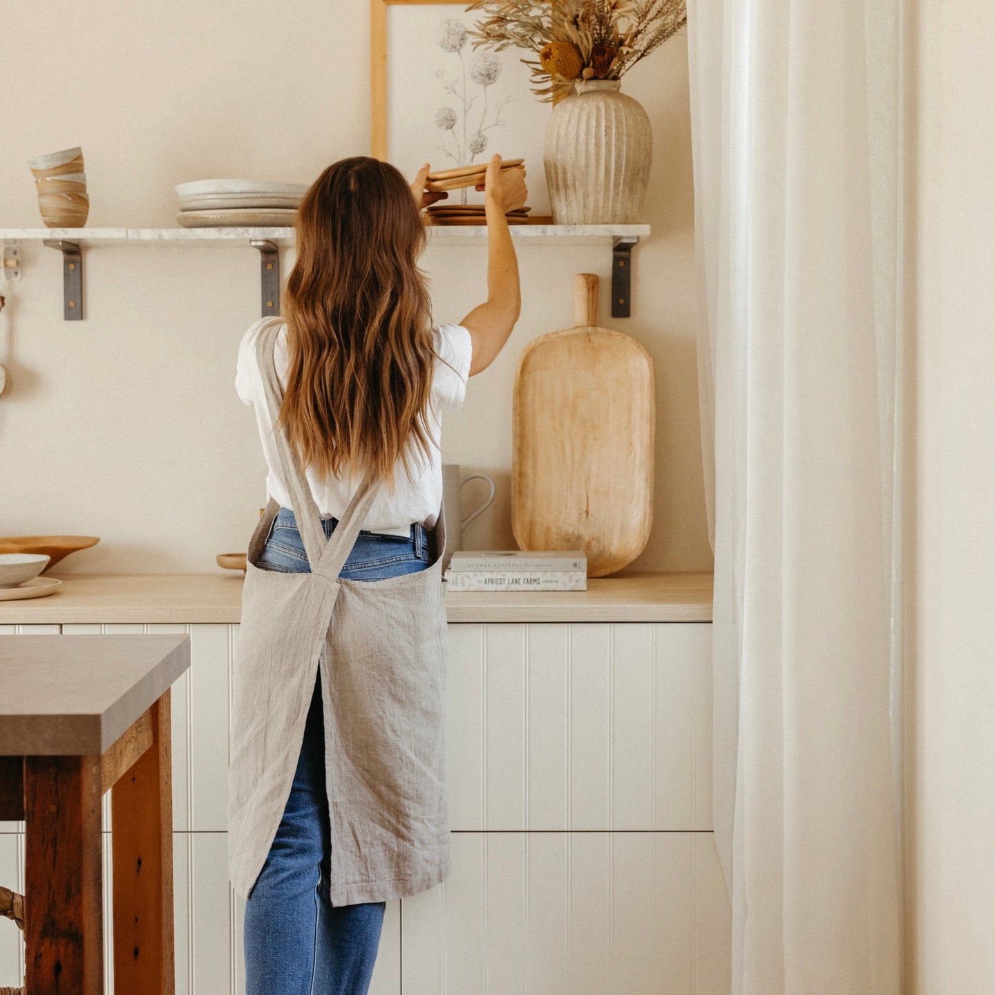Casa Zuma Linen Apron—Best Crossback Linen Apron