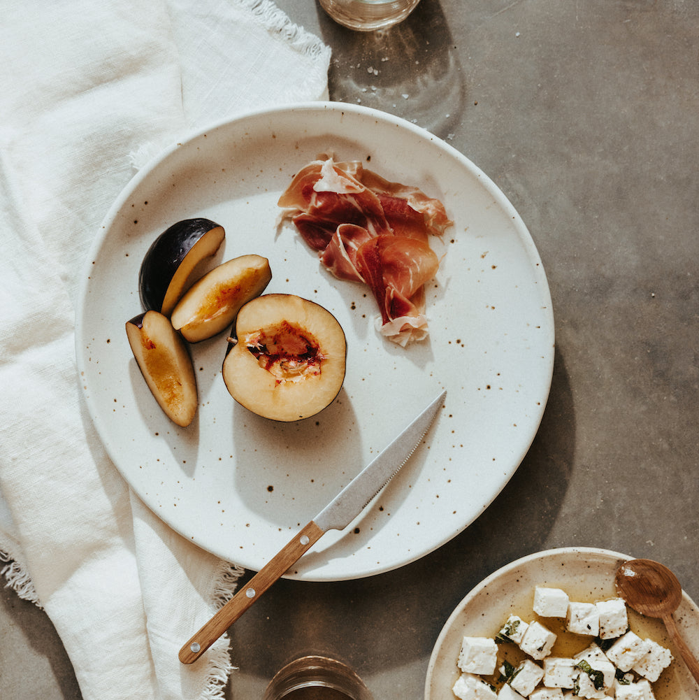 Stoneware Serving Platter - Handmade by LA Clay | Casa Zuma - White