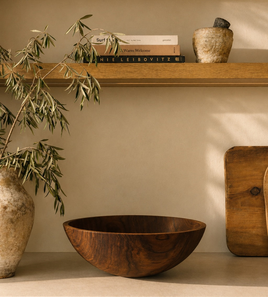 Handcrafted Wood Salad Bowls - Walnut | Casa Zuma