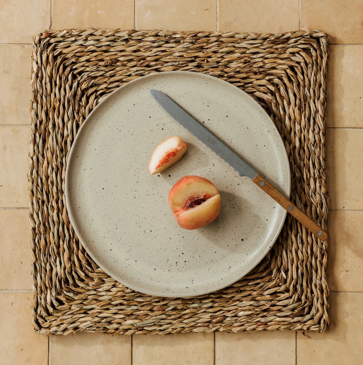 Baja Square Seagrass Placemats, Set of 4 | Casa Zuma
