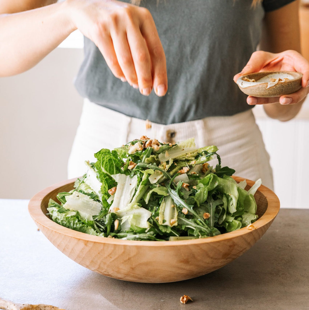 The Salad Ritual Bundle — Wooden Salad Bowl Set
