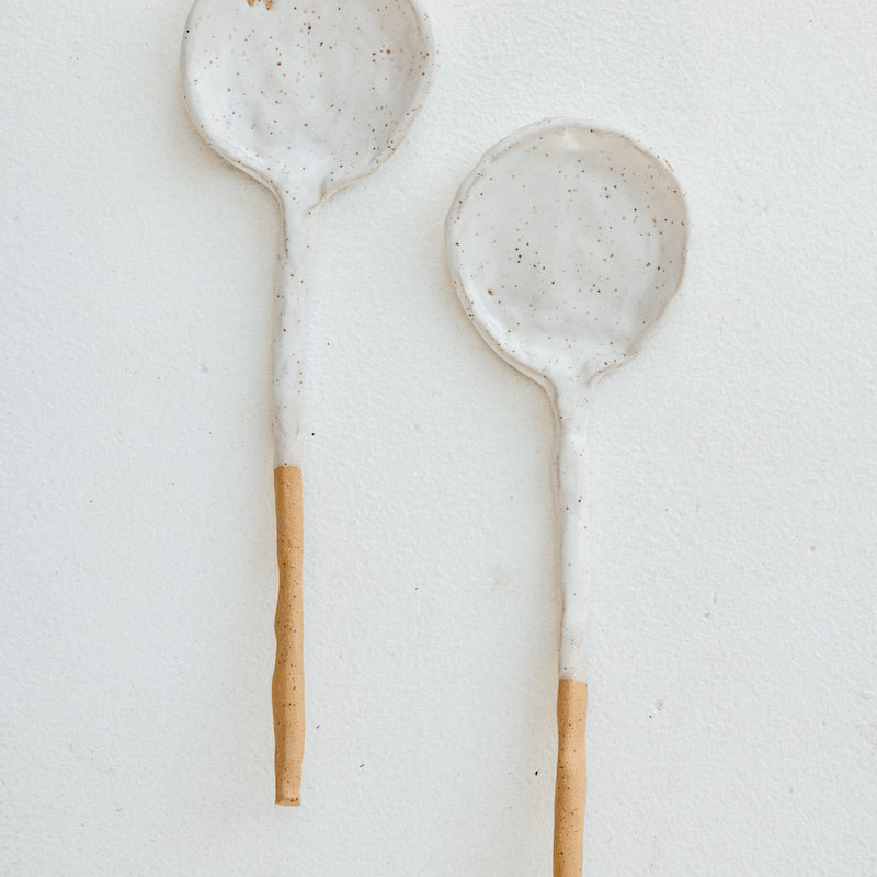 ceramic serving spoons 